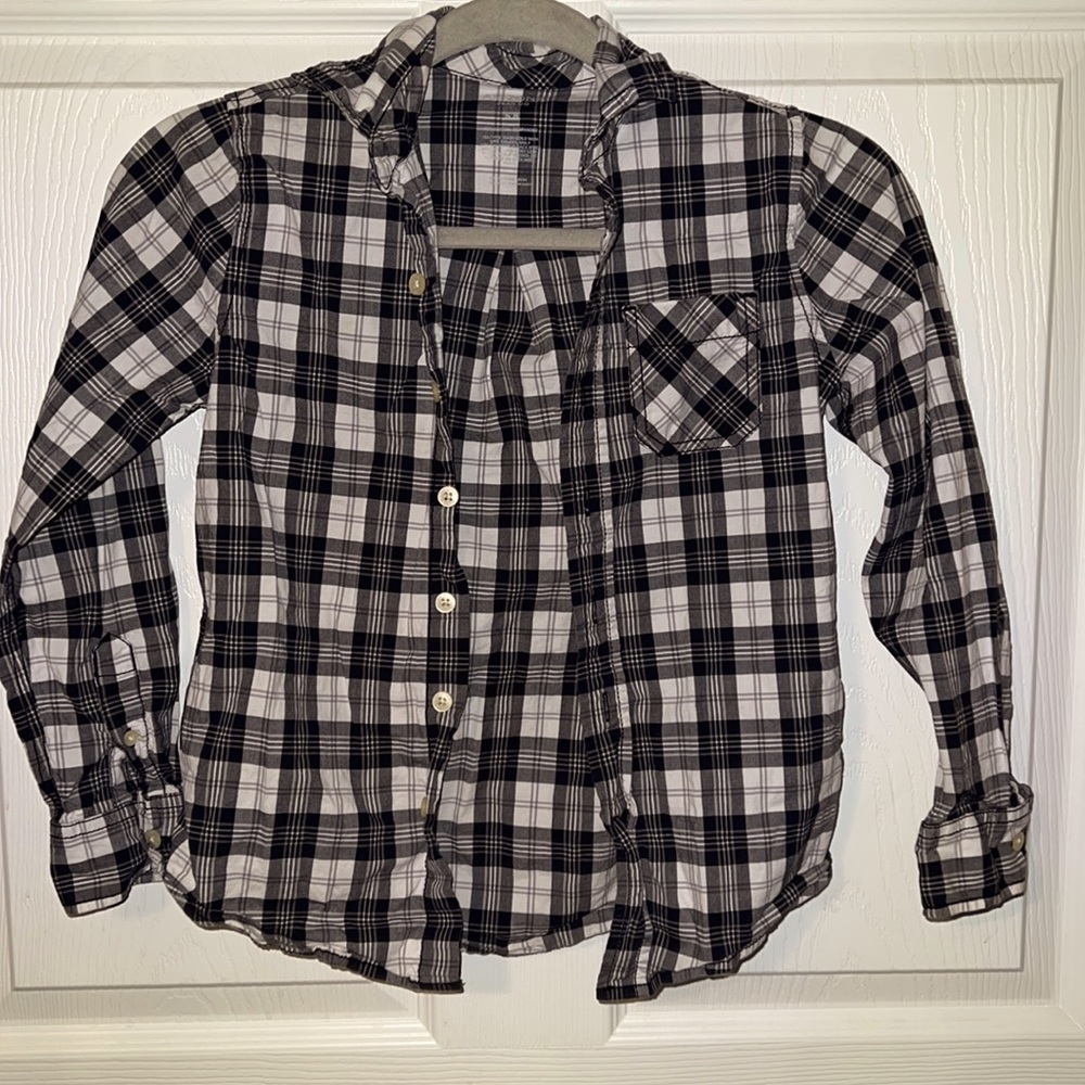 Boys plaid long sleeve